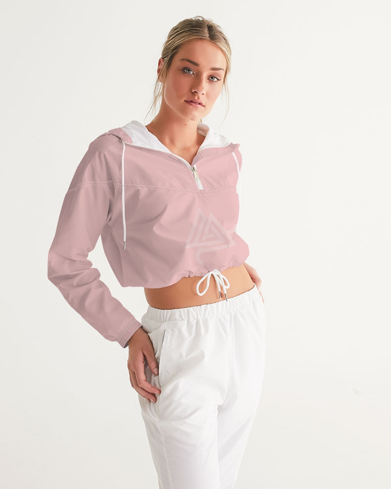 Anomolus Pink Women's Cropped Windbreaker