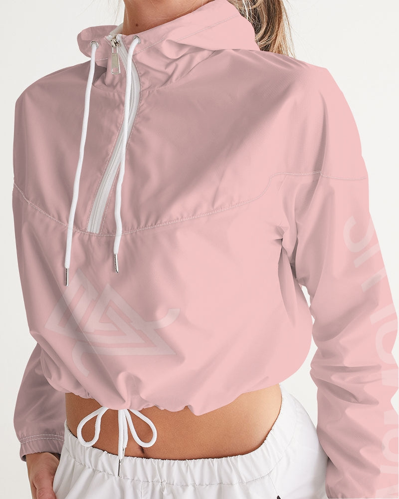 Anomolus Pink Women's Cropped Windbreaker