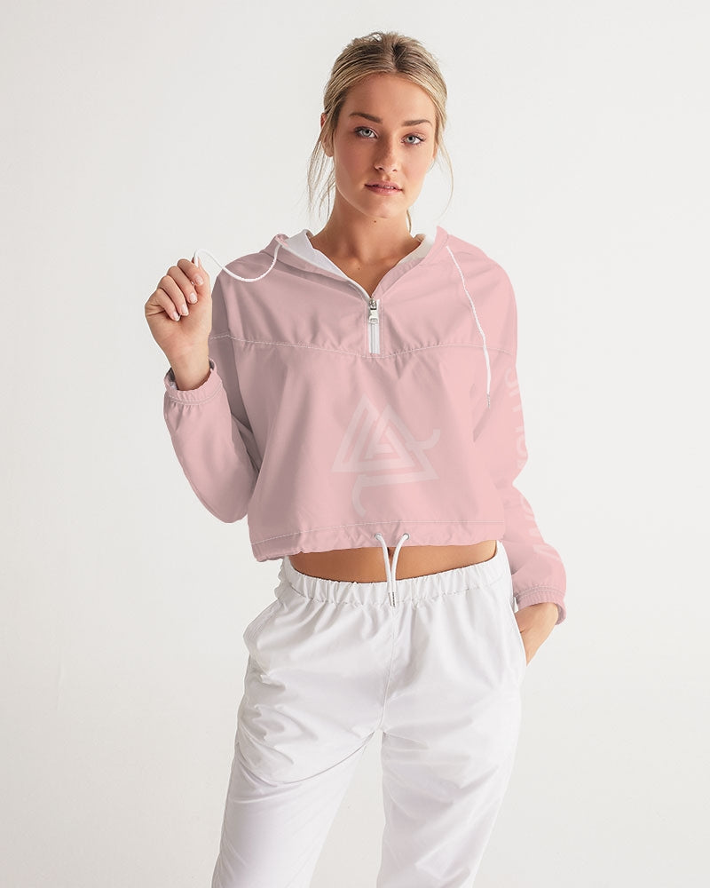 Anomolus Pink Women's Cropped Windbreaker