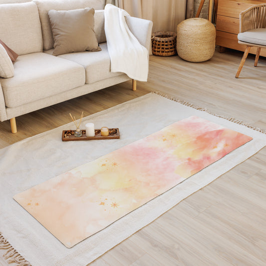 Peach Water Color Yoga mat