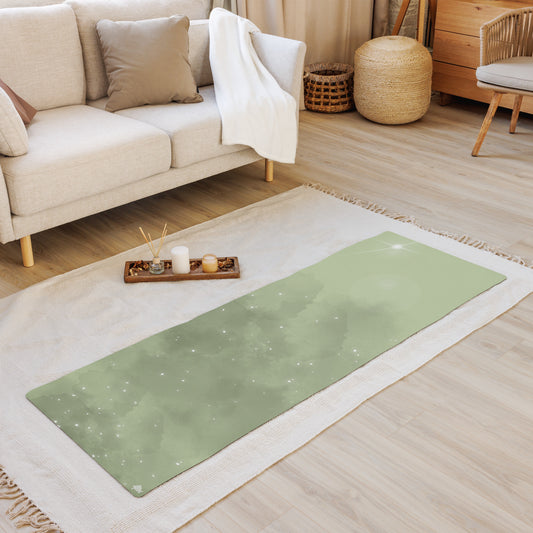 Green Water Color Yoga mat