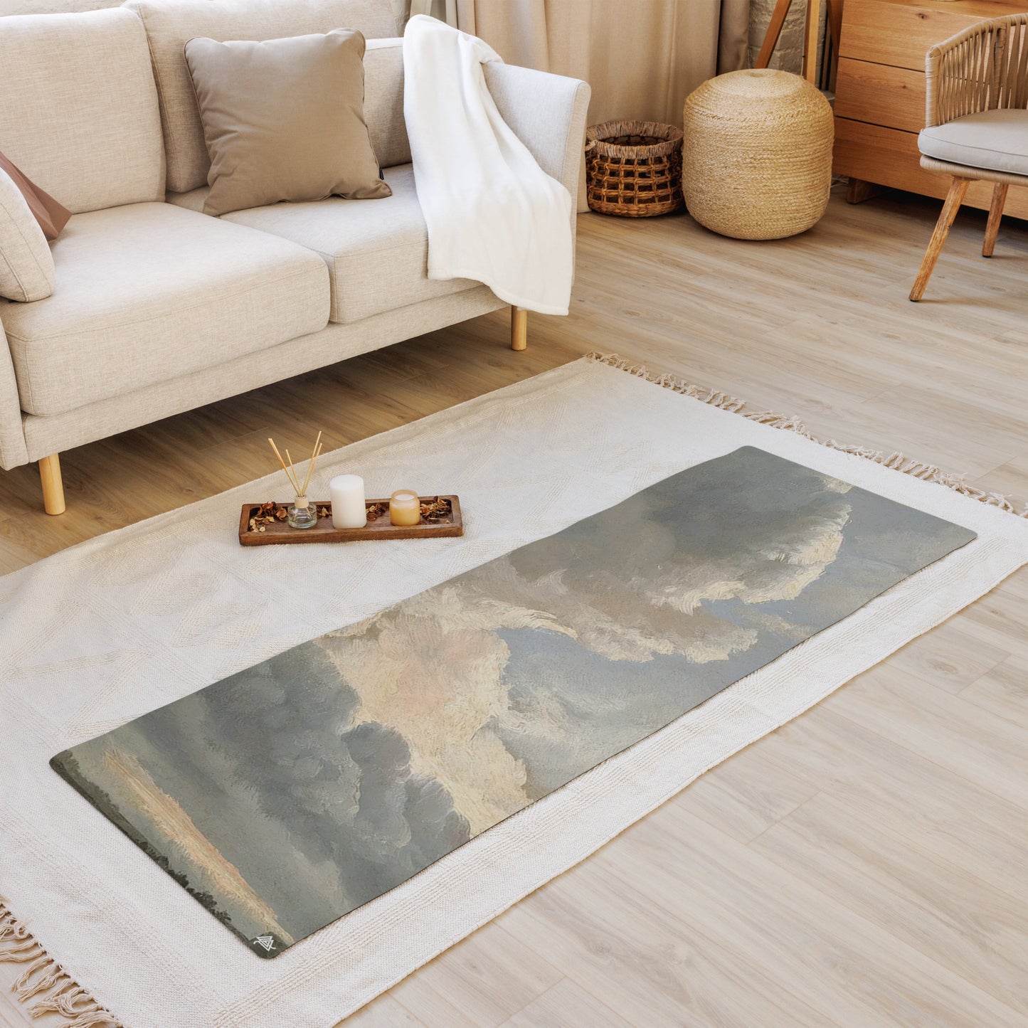 Art Inspired Clouds Yoga mat