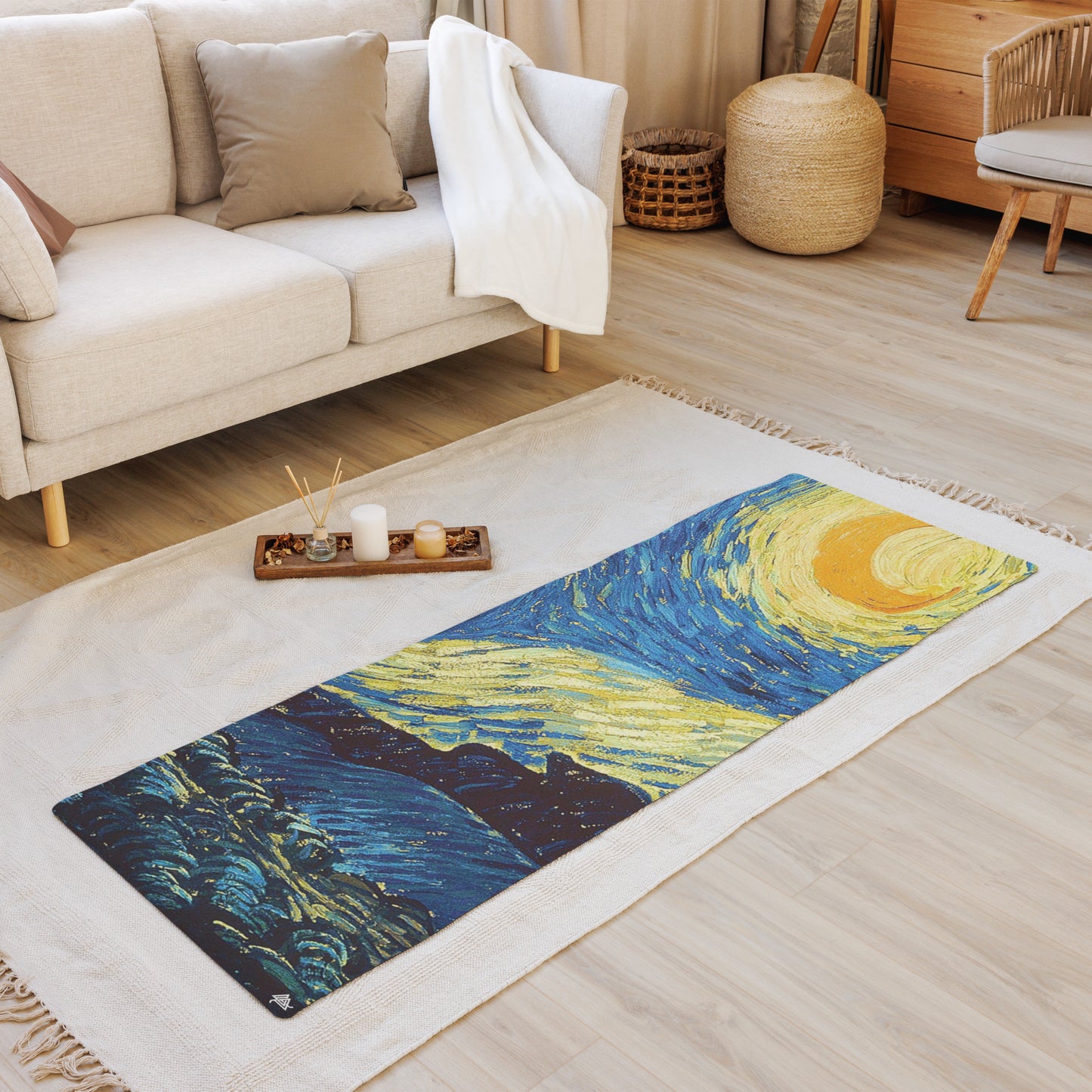 Art Inspired Starry Yoga mat