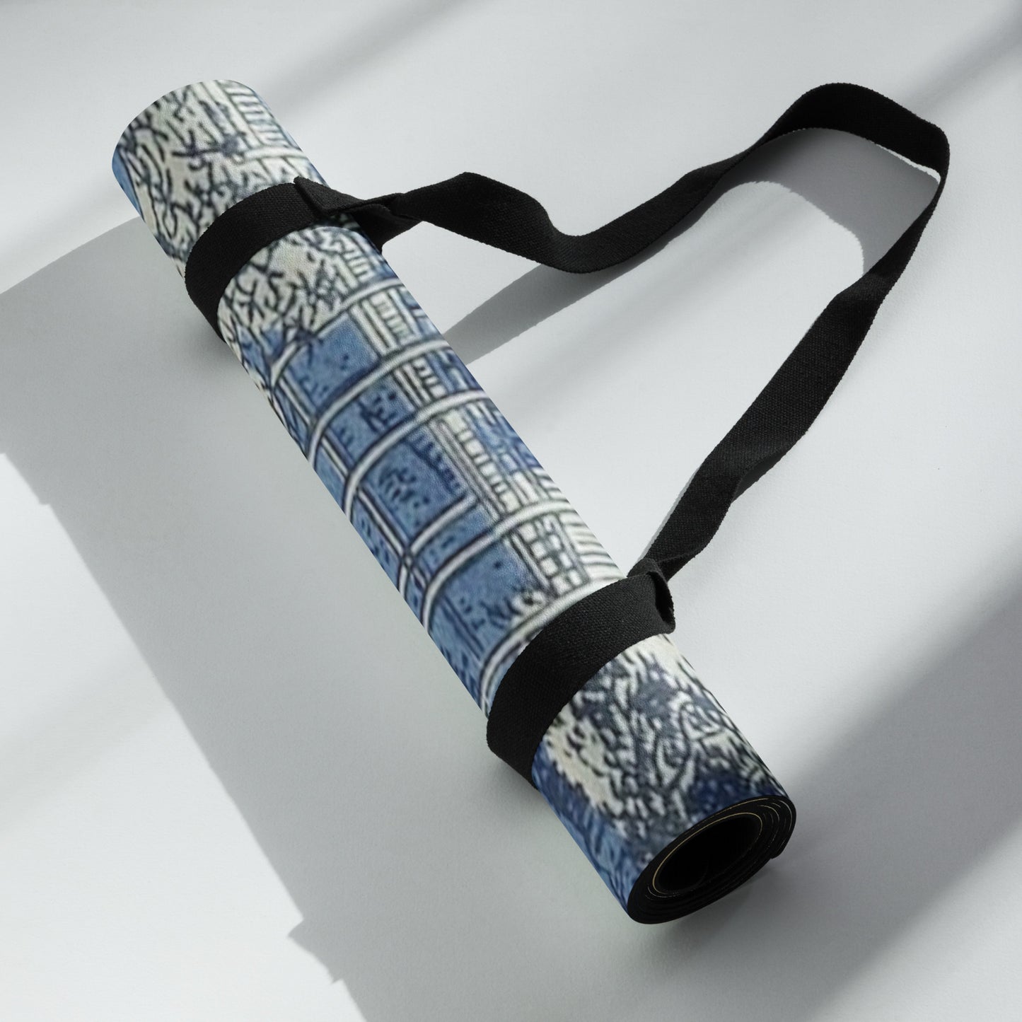 Art Inspired Blue Asian Yoga mat