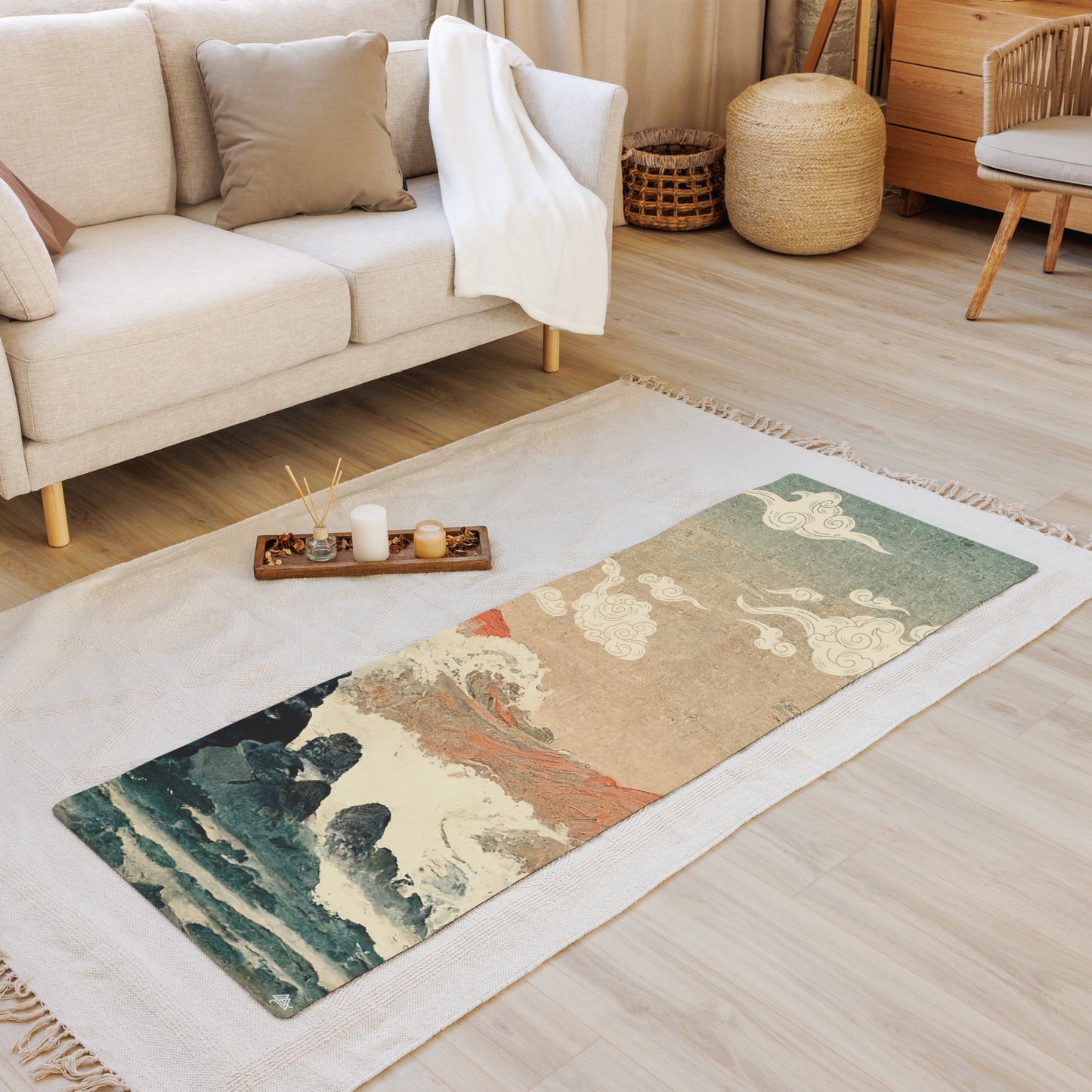 Art Inspired Wave Yoga mat