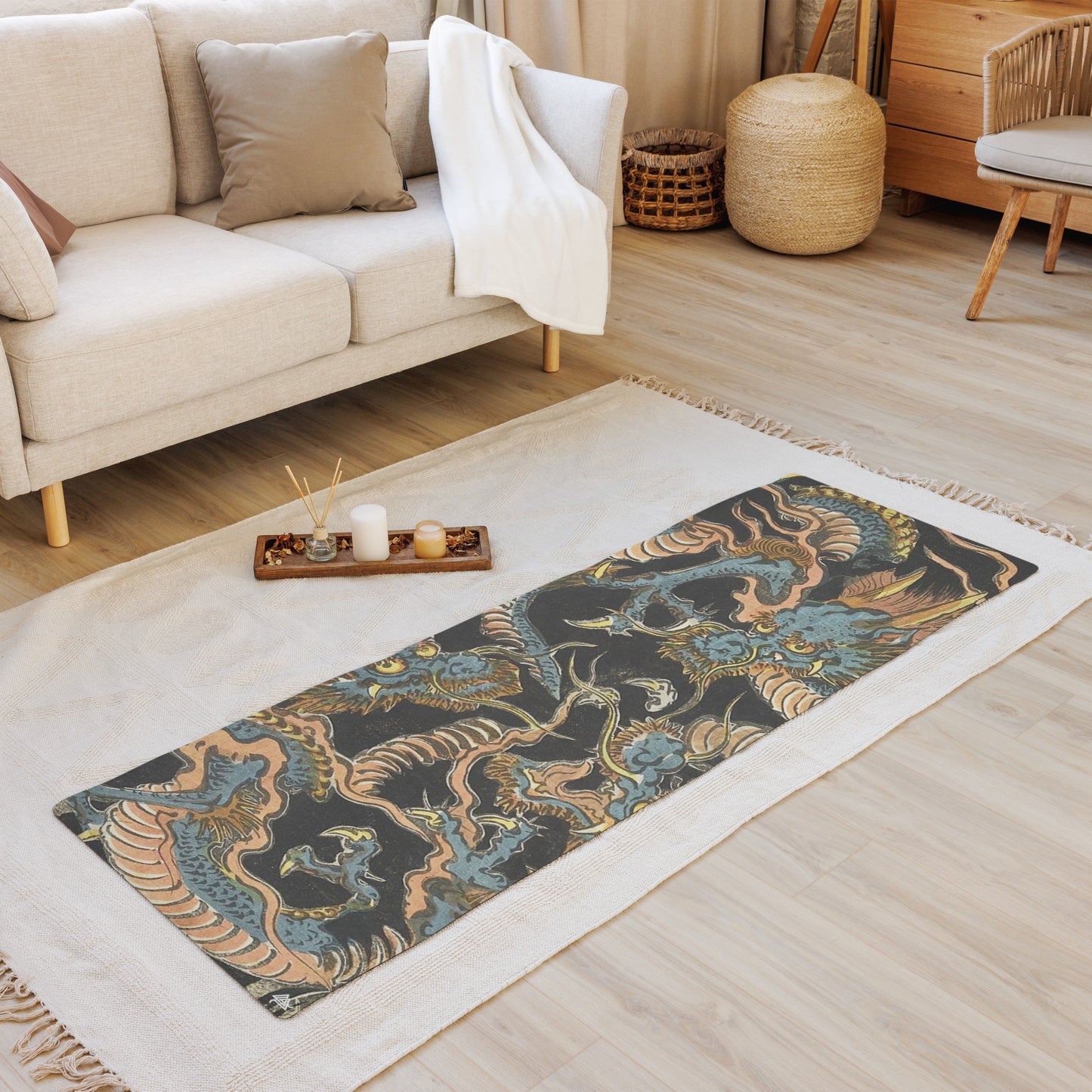 Art Inspired Dragon Yoga mat