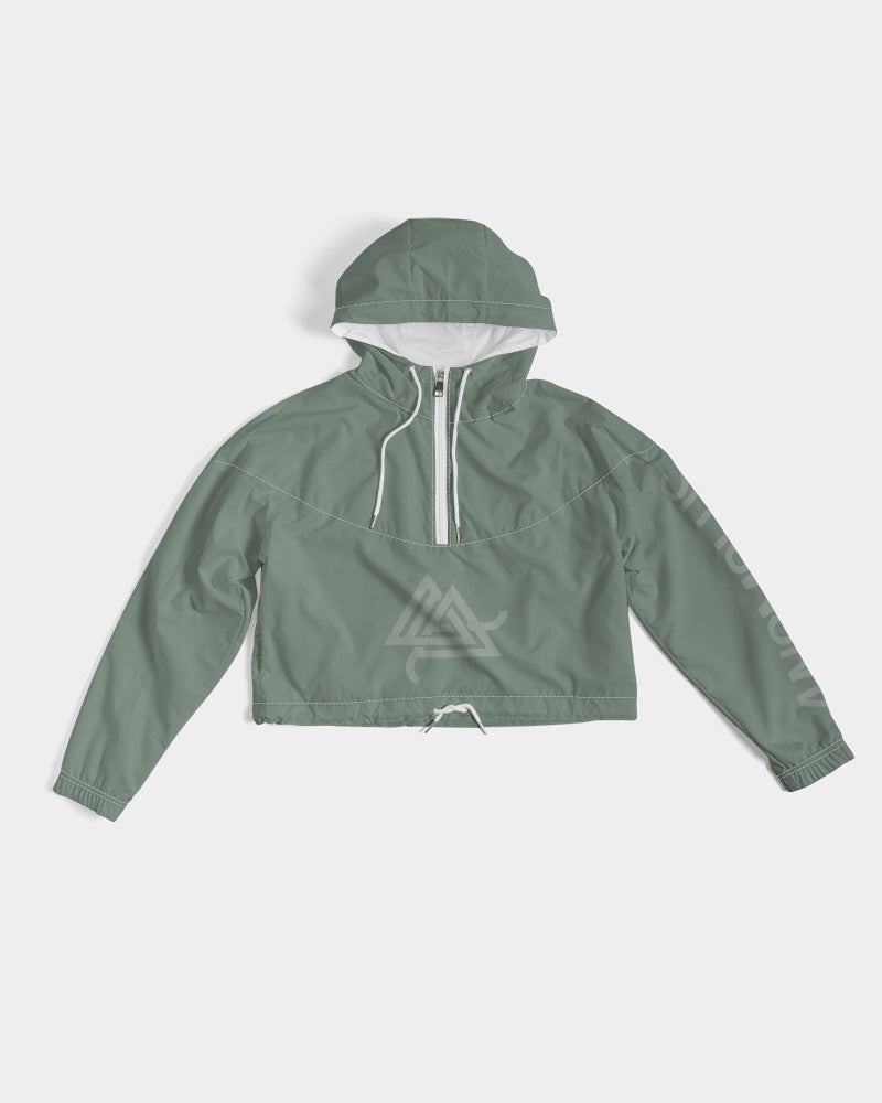 DEEP SAGE SERIES Women's Cropped Windbreaker