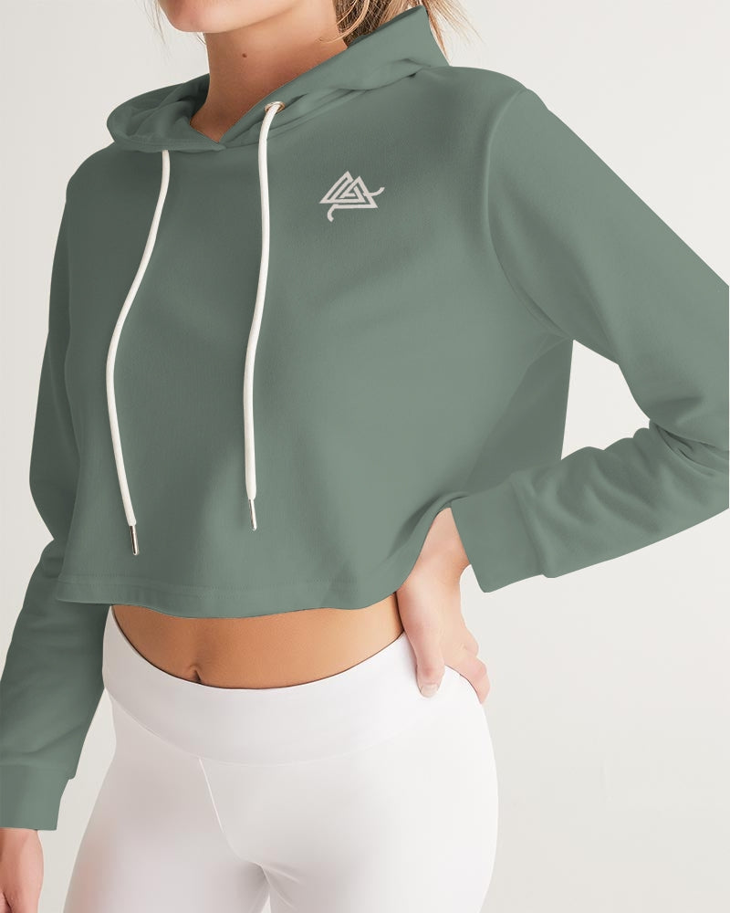 Rebirth Sage Women's Cropped Hoodie