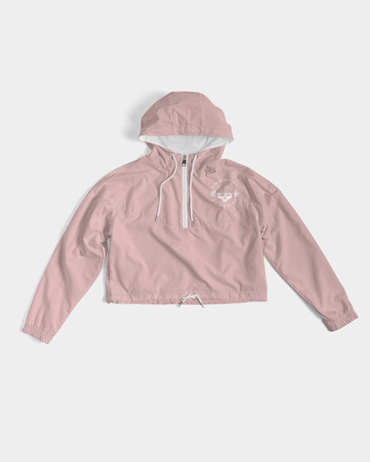 Rebirth Pink Women's Cropped Windbreaker