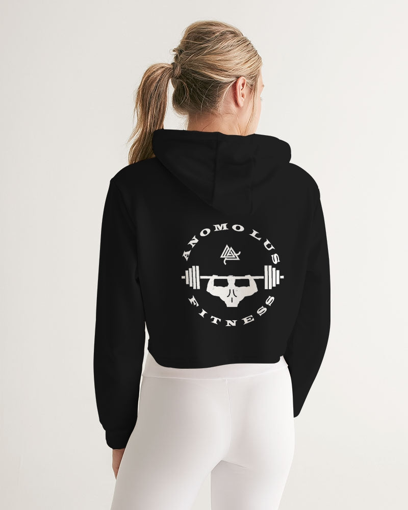 Rebirth Black Women's Cropped Hoodie