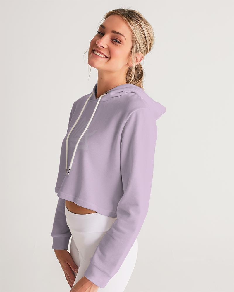 Women's lavender Anomolus Cropped Hoodie