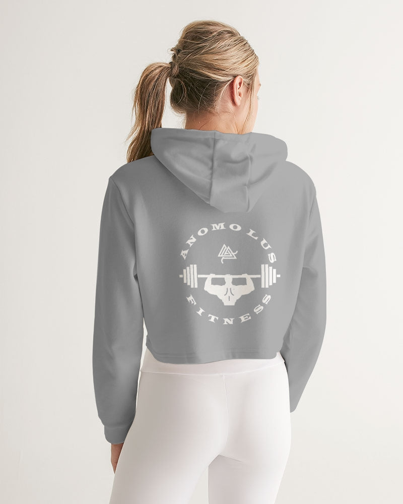 Rebirth Grey Women's Cropped Hoodie