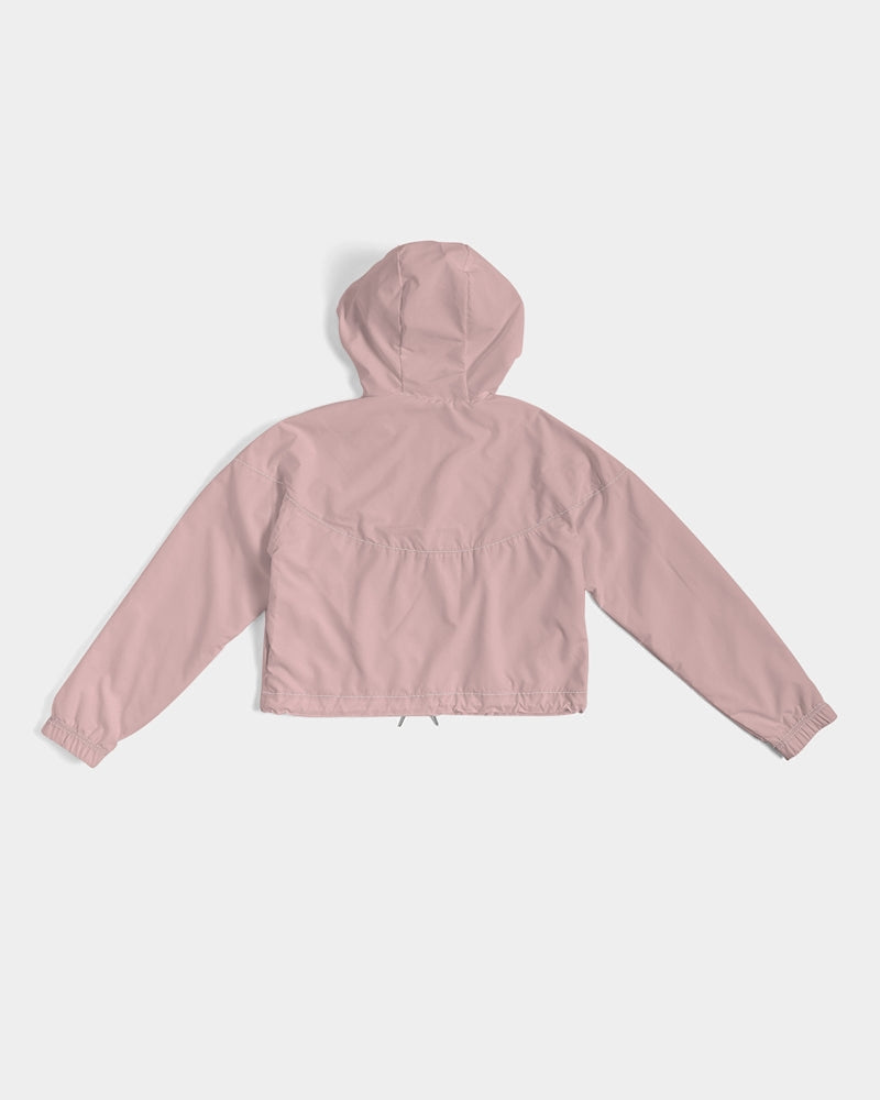 Rebirth Pink Women's Cropped Windbreaker