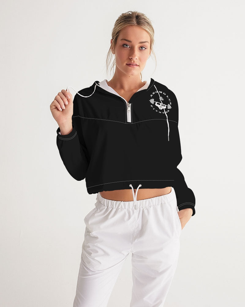 Rebirth Black Women's Cropped Windbreaker