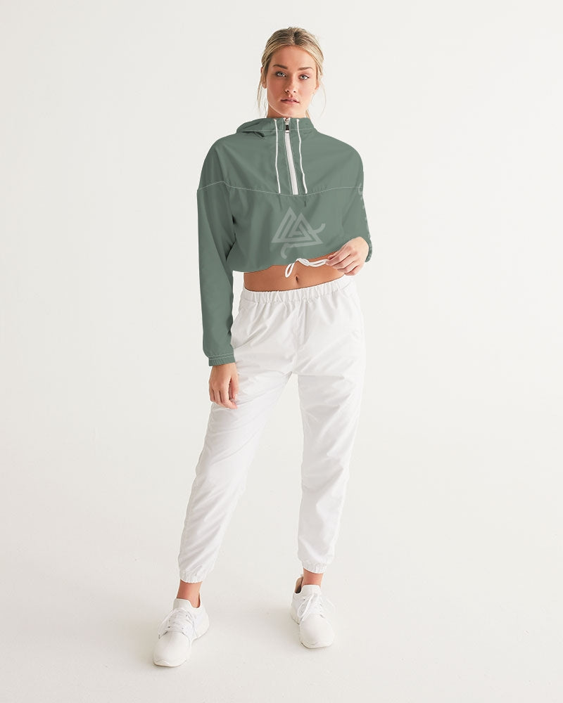 DEEP SAGE SERIES Women's Cropped Windbreaker