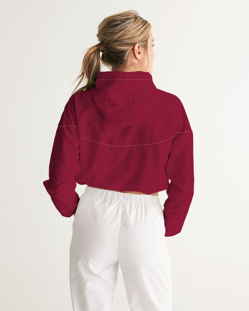 Rebirth Red Women's Cropped Windbreaker