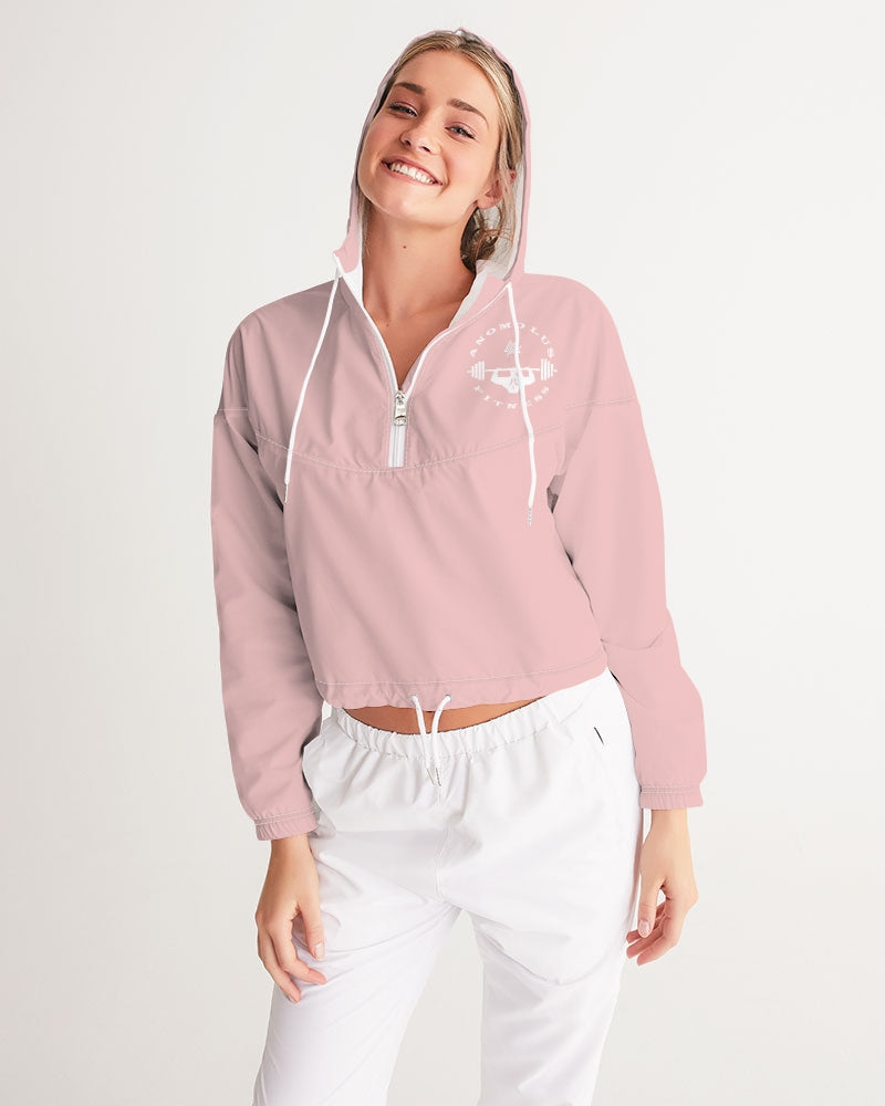 Rebirth Pink Women's Cropped Windbreaker