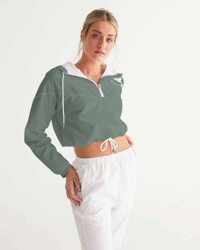 Rebirth Sage Women's Cropped Windbreaker