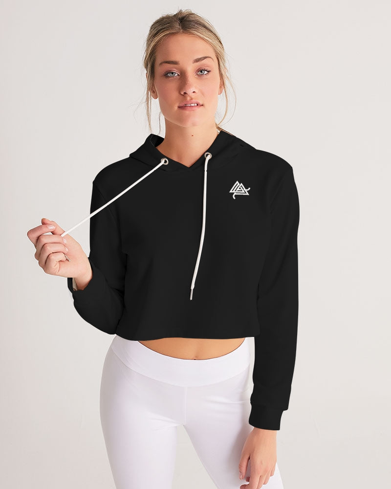 Rebirth Black Women's Cropped Hoodie