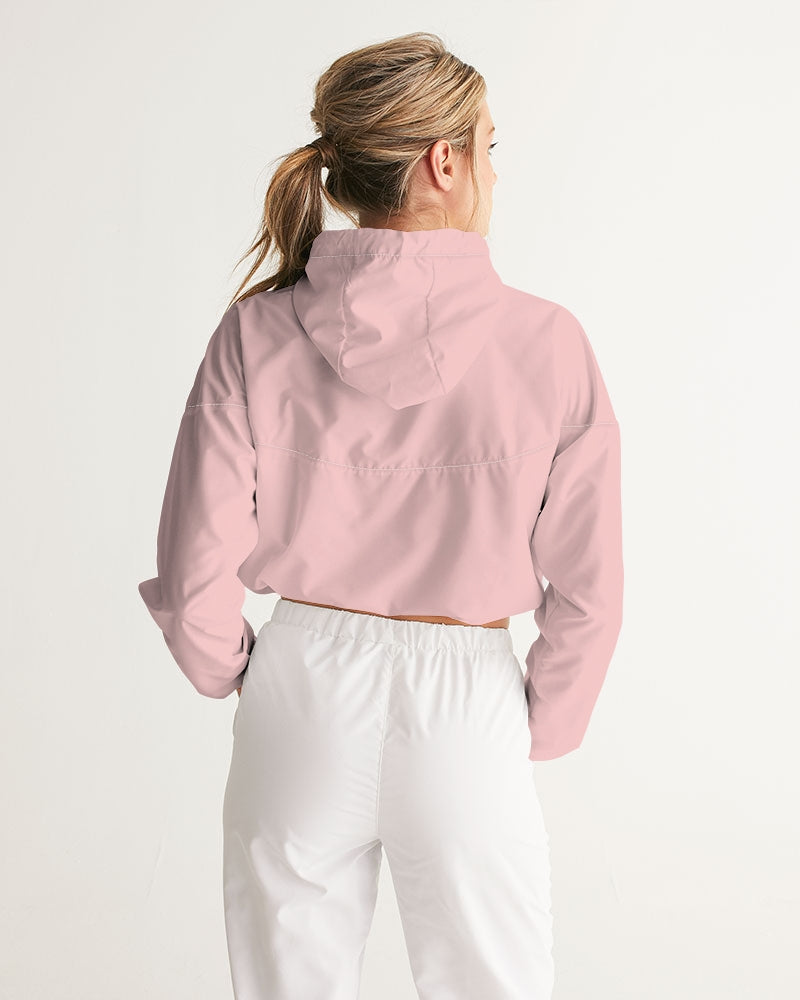 Rebirth Pink Women's Cropped Windbreaker