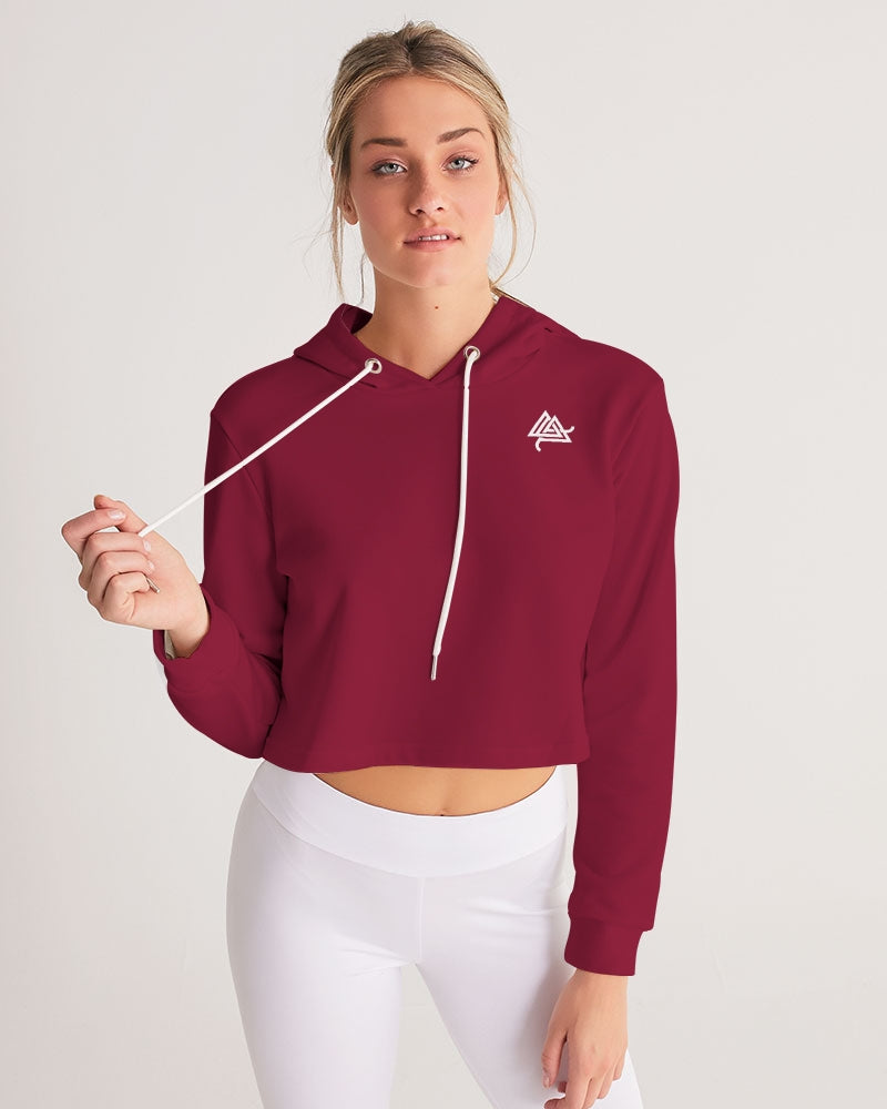 Rebirth Red Women's Cropped Hoodie