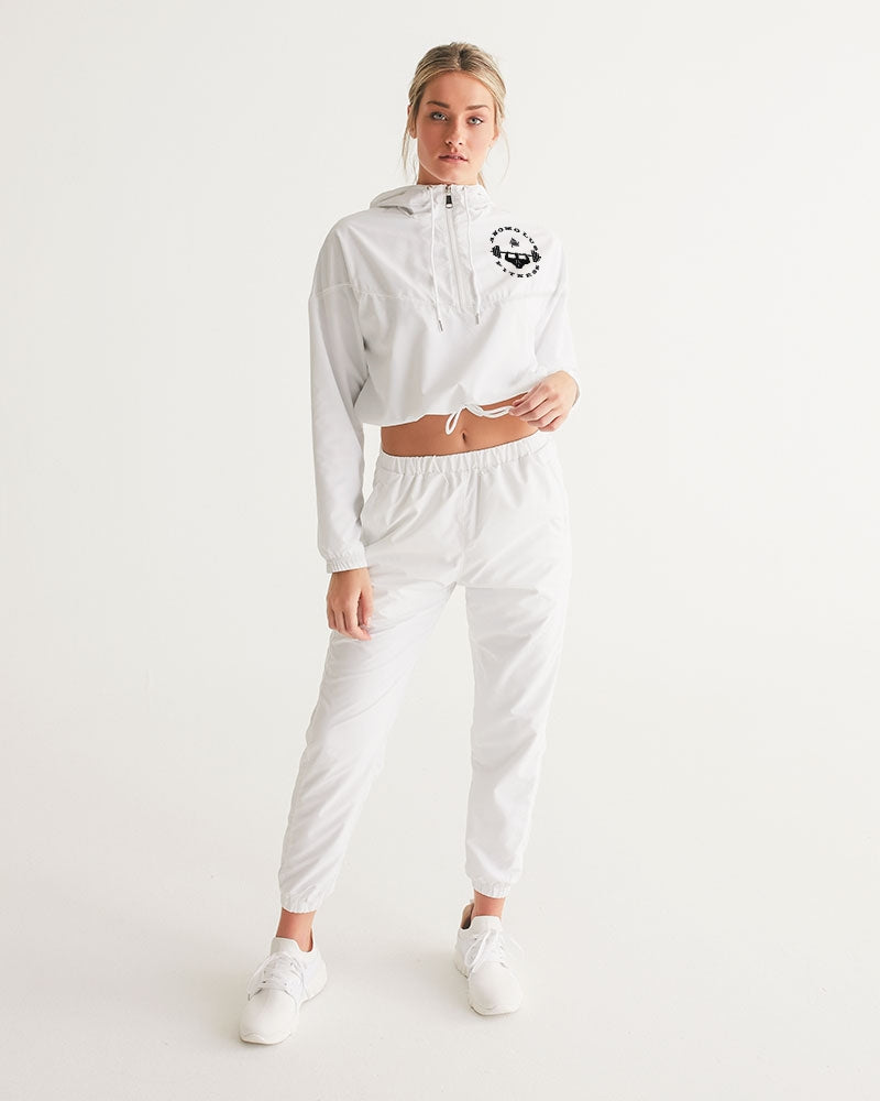 Rebirth White Women's Cropped Windbreaker