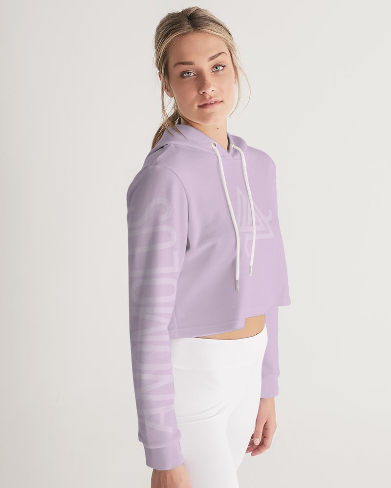 Women's lavender Anomolus Cropped Hoodie