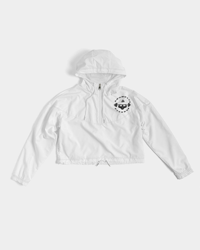 Rebirth White Women's Cropped Windbreaker