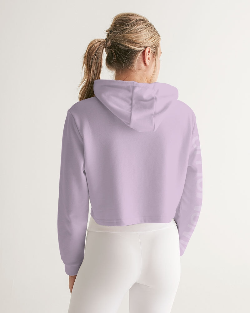 Women's lavender Anomolus Cropped Hoodie