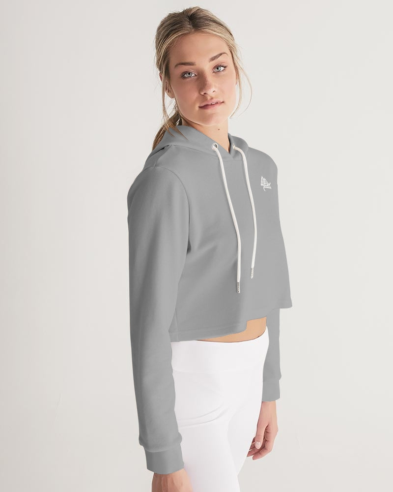 Rebirth Grey Women's Cropped Hoodie