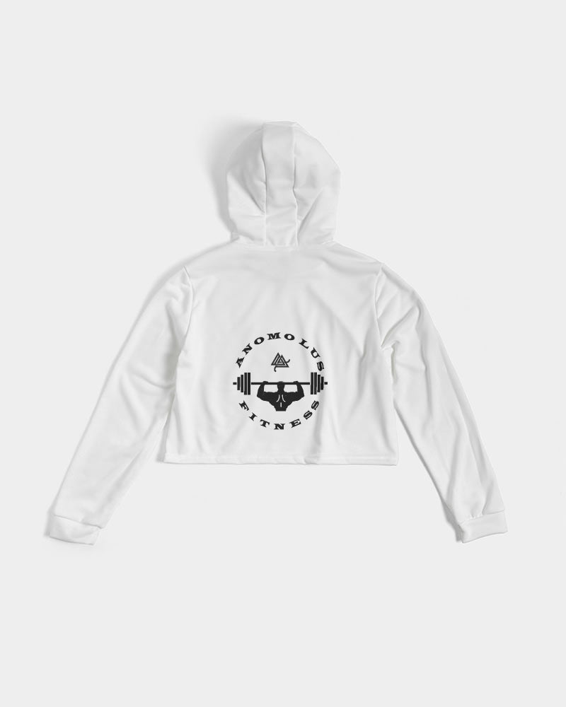 Rebirth White Women's Cropped Hoodie