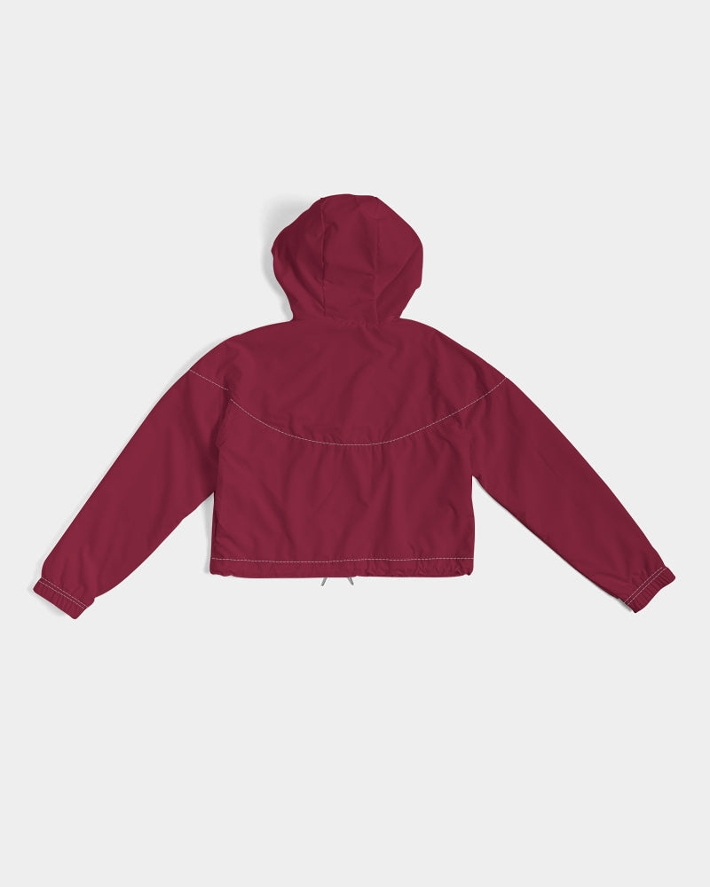 Rebirth Red Women's Cropped Windbreaker