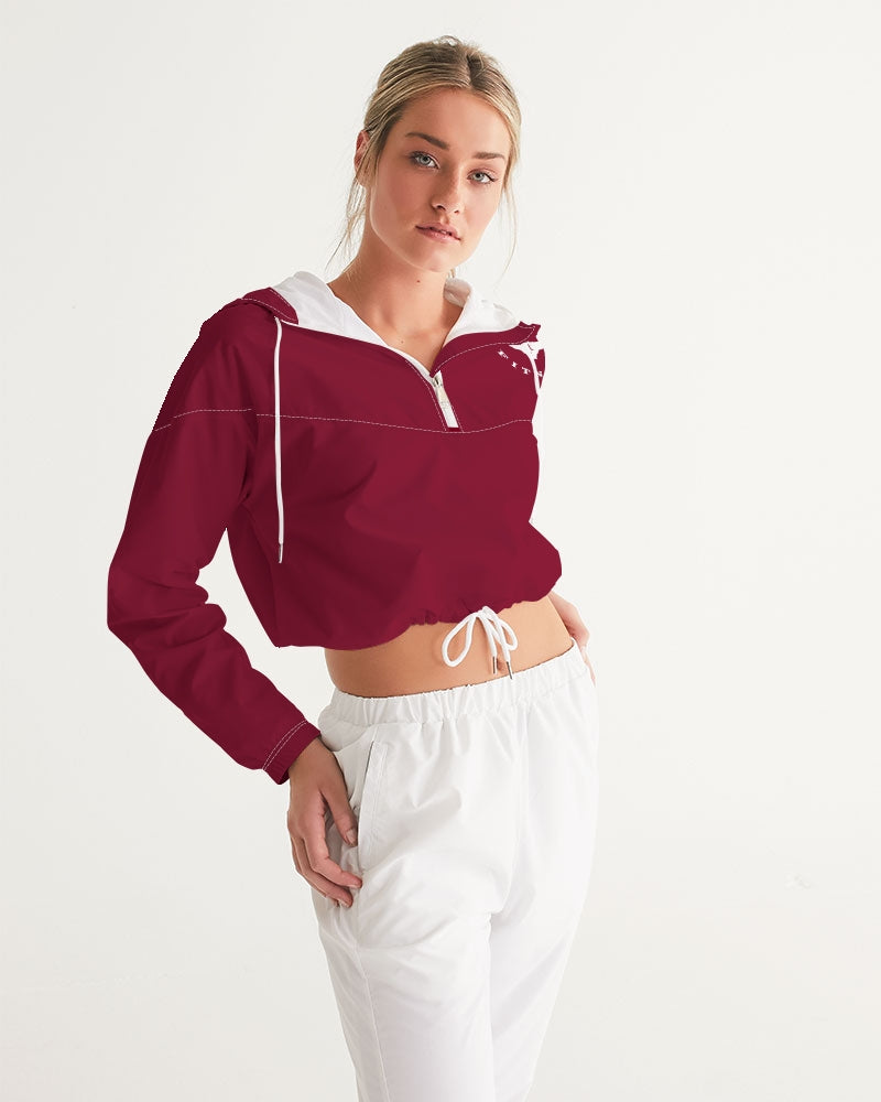 Rebirth Red Women's Cropped Windbreaker