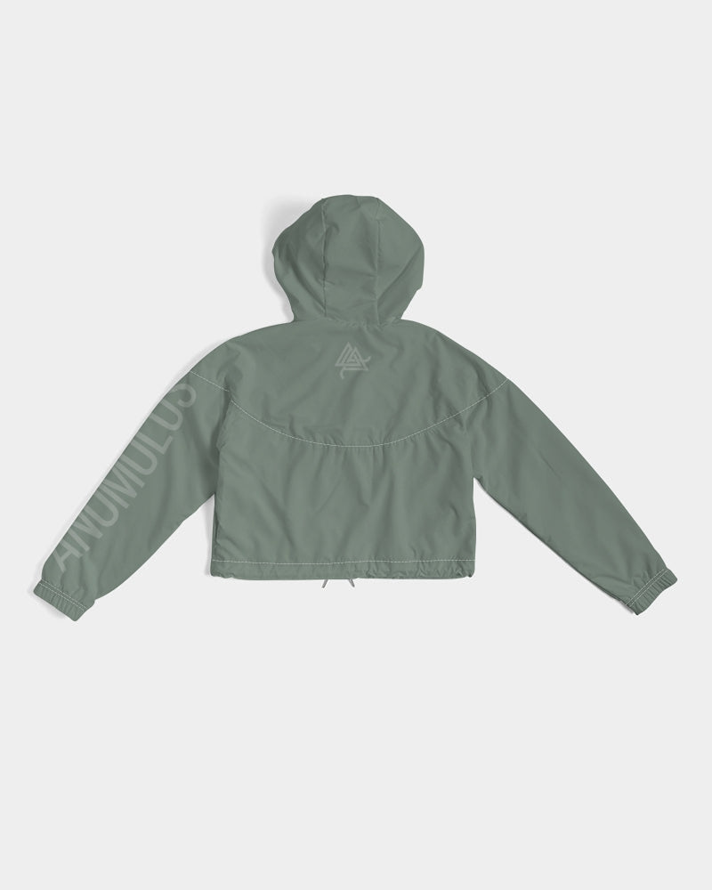 DEEP SAGE SERIES Women's Cropped Windbreaker