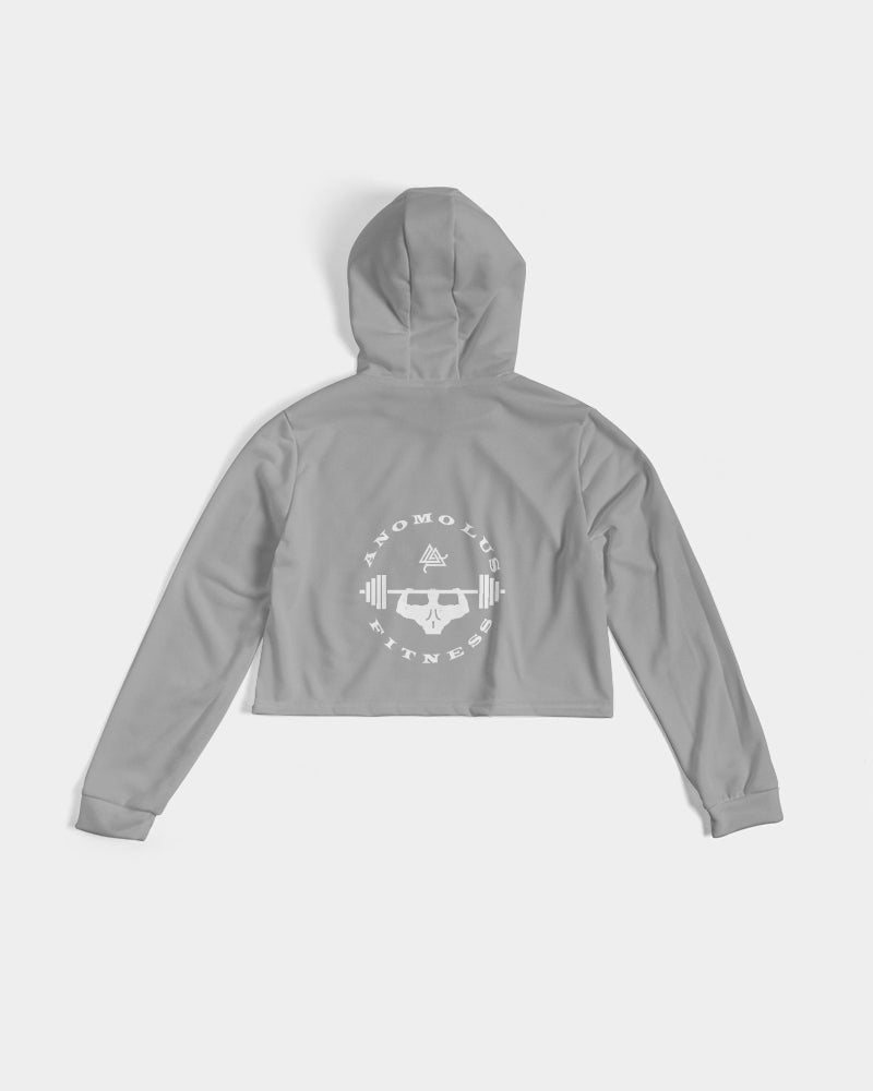 Rebirth Grey Women's Cropped Hoodie