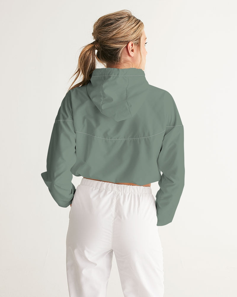 Rebirth Sage Women's Cropped Windbreaker