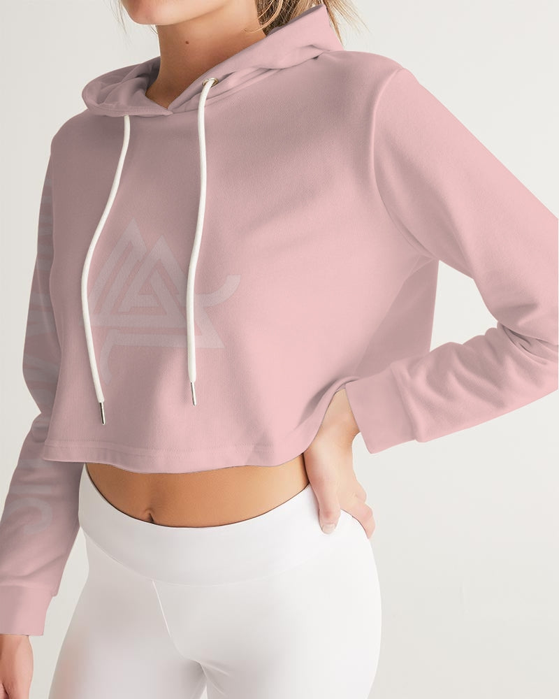 Women's Pink Anomolus Cropped Hoodie