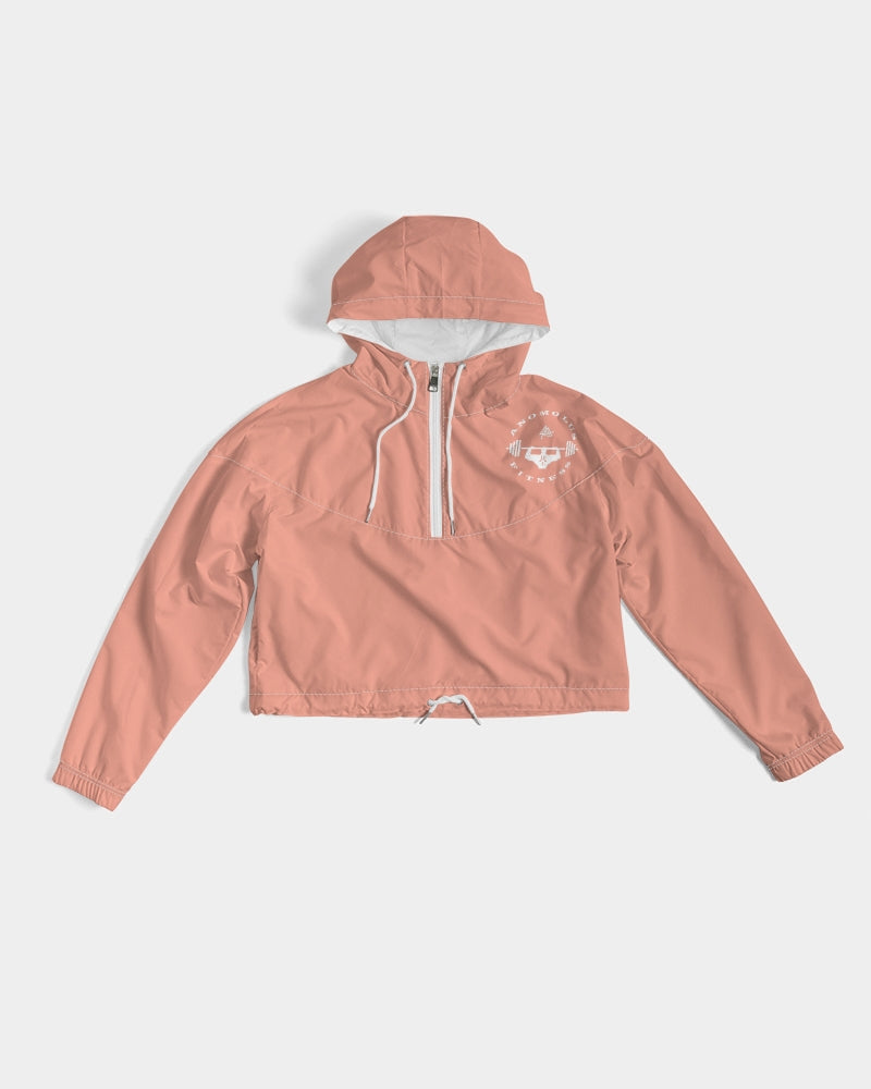 Rebirth Peach Women's Cropped Windbreaker