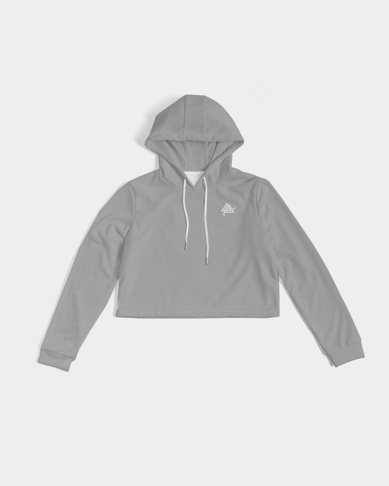 Rebirth Grey Women's Cropped Hoodie