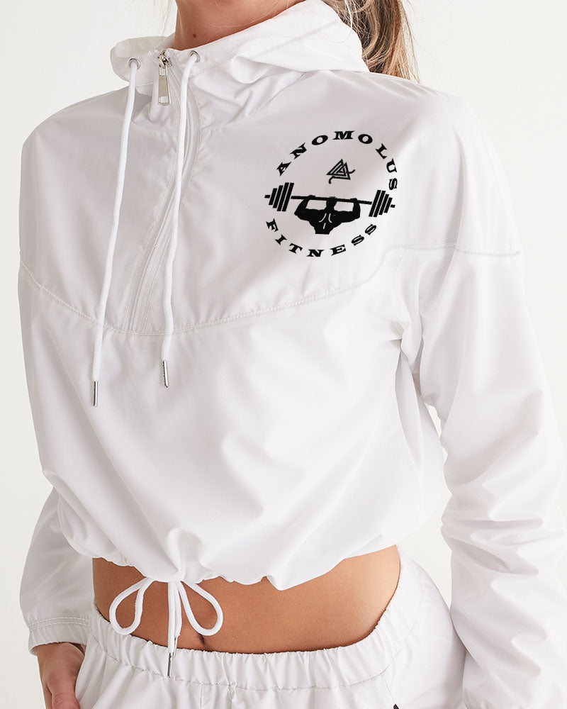 Rebirth White Women's Cropped Windbreaker