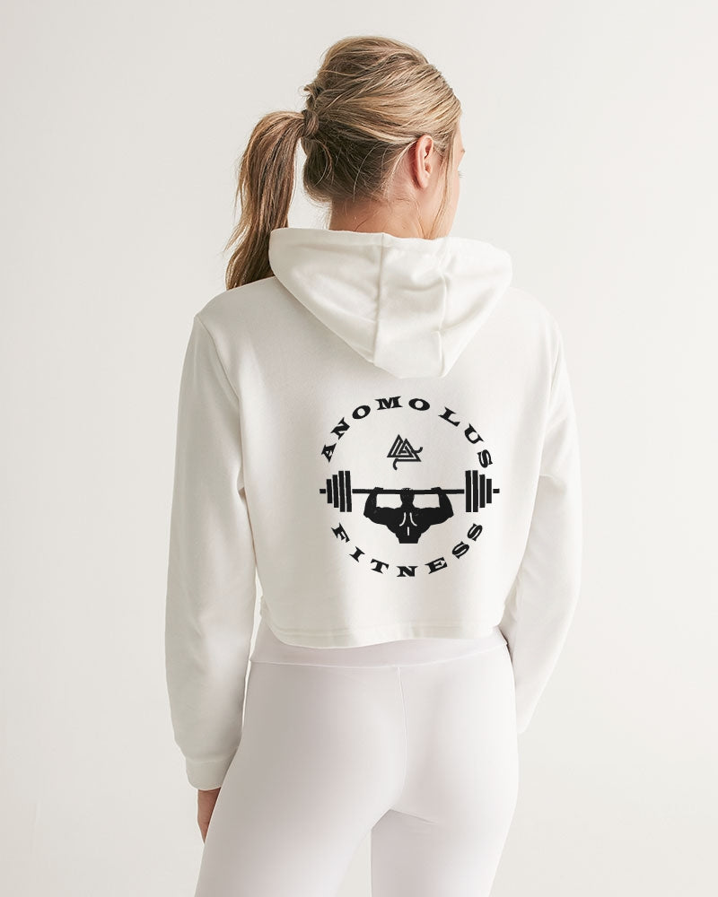 Rebirth White Women's Cropped Hoodie